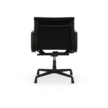 EA132 Aluminium Chair kontorsstol felt glides - 66 nero leather L20-deep black - Vitra