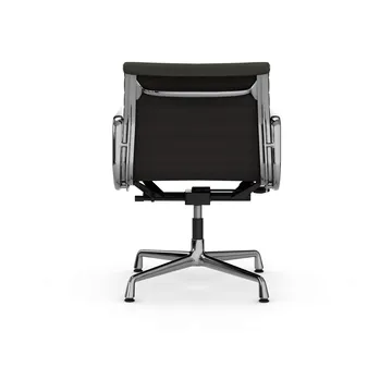 EA132 Aluminium Chair kontorsstol felt glides - 69 umbra grey leather L50-polished - Vitra
