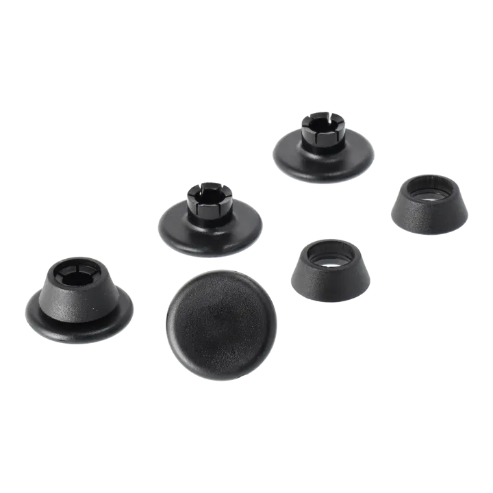Eames Chair DSR/DAR stålstativ golvskydd 4-pack - Utan filt (för mjuka underlag) - Vitra