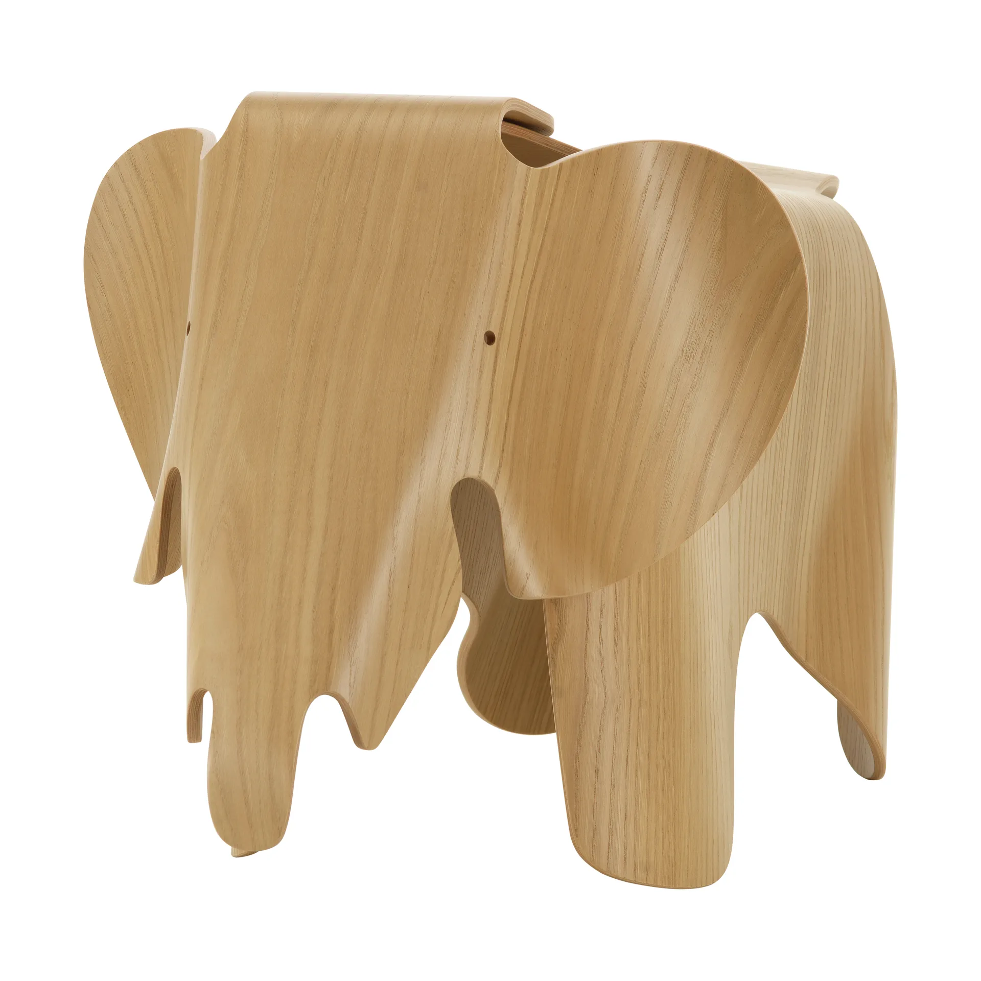 Eames elephant pall/dekoration, Natural laquered chestnut Vitra