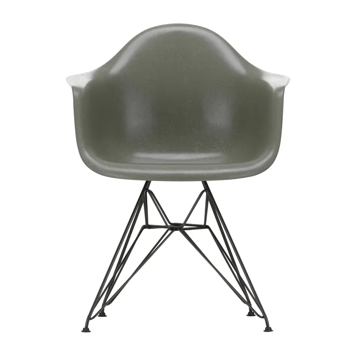 Eames fiberglass armchair DAR karmstol - Raw umber-Basic dark - Vitra