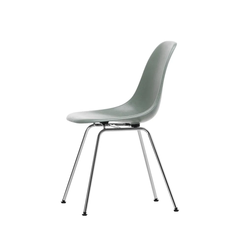 Eames fiberglass chairs DSX stol, Sea foam green-Chrome Vitra
