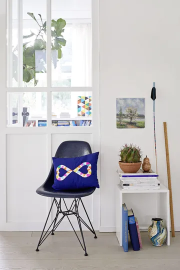 Eames Fiberglass Side Chair DSR stol - Navy blue-Dark basic - Vitra