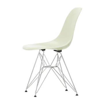 Eames Fiberglass Side Chair DSR stol - Parchment-Chrome - Vitra