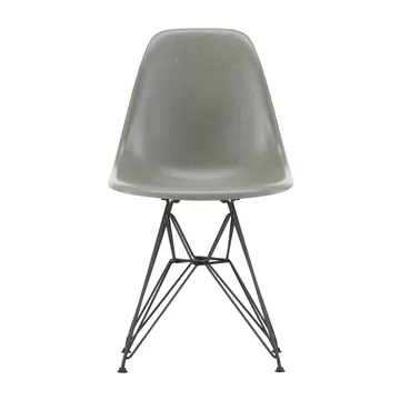 Eames Fiberglass Side Chair DSR stol - Raw umber-Dark basic - Vitra