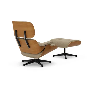 Eames Lounge Chair & Ottoman new dimensions - 04 Bamboo-terra-28 cherry natural-pol. steel-black - Vitra