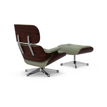 Eames Lounge Chair & Ottoman new dimensions - 09 Ivory-forest-05 sant. palisander-pol. Steel - Vitra