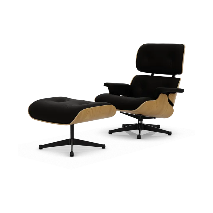 Eames Lounge Chair & Ottoman new dimensions - 11 Anthracite-26 chestnut-pol. steel-black - Vitra