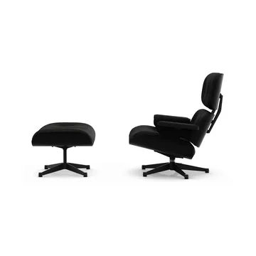 Eames Lounge Chair & Ottoman new dimensions - 66 Nero-27 chestnut black-pol. steel-black - Vitra