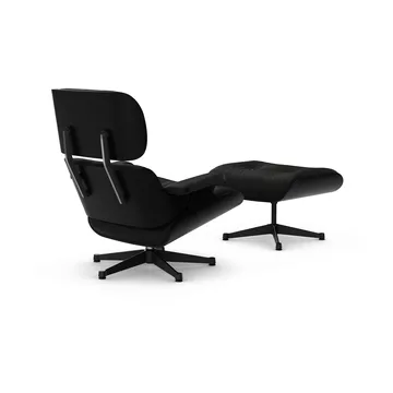 Eames Lounge Chair & Ottoman new dimensions - 66 Nero-27 chestnut black-pol. steel-black - Vitra