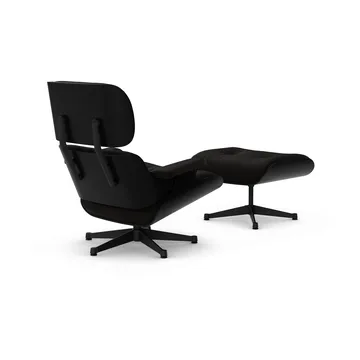 Eames Lounge Chair & Ottoman new dimensions - 68 Chocolate-27 chestnut black-black steel - Vitra