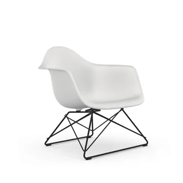 Eames plastic armchair LAR fåtölj - White-Black - Vitra