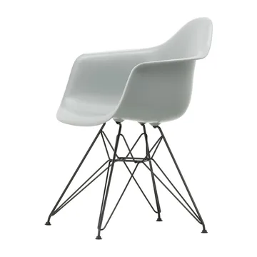 Eames Plastic Armchair RE DAR stol - 24 light grey-black - Vitra