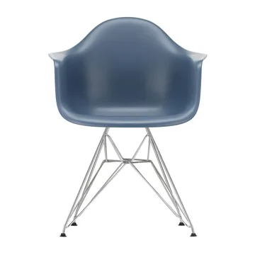 Eames Plastic Armchair RE DAR stol - 83 sea blue-chrome - Vitra