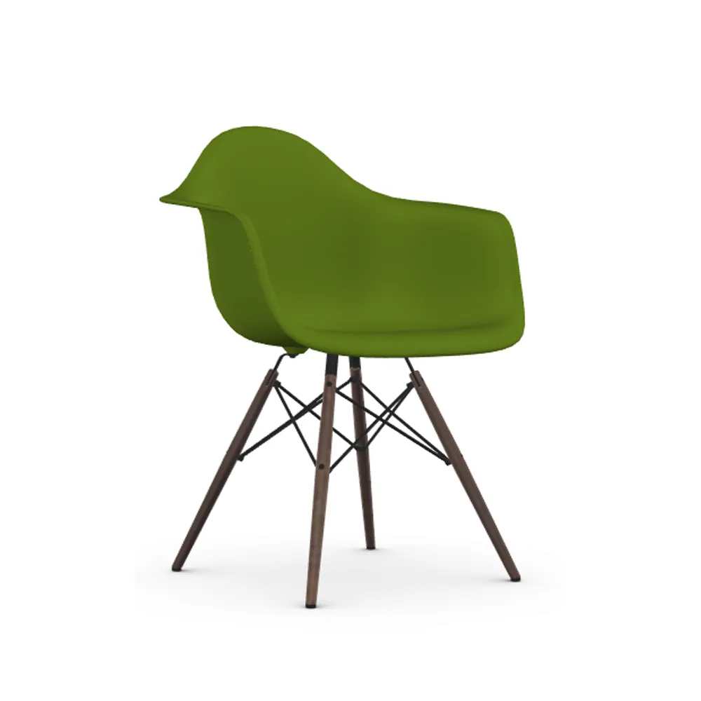 Eames Plastic Armchair RE DAW stol, 48 forest-dark maple Vitra
