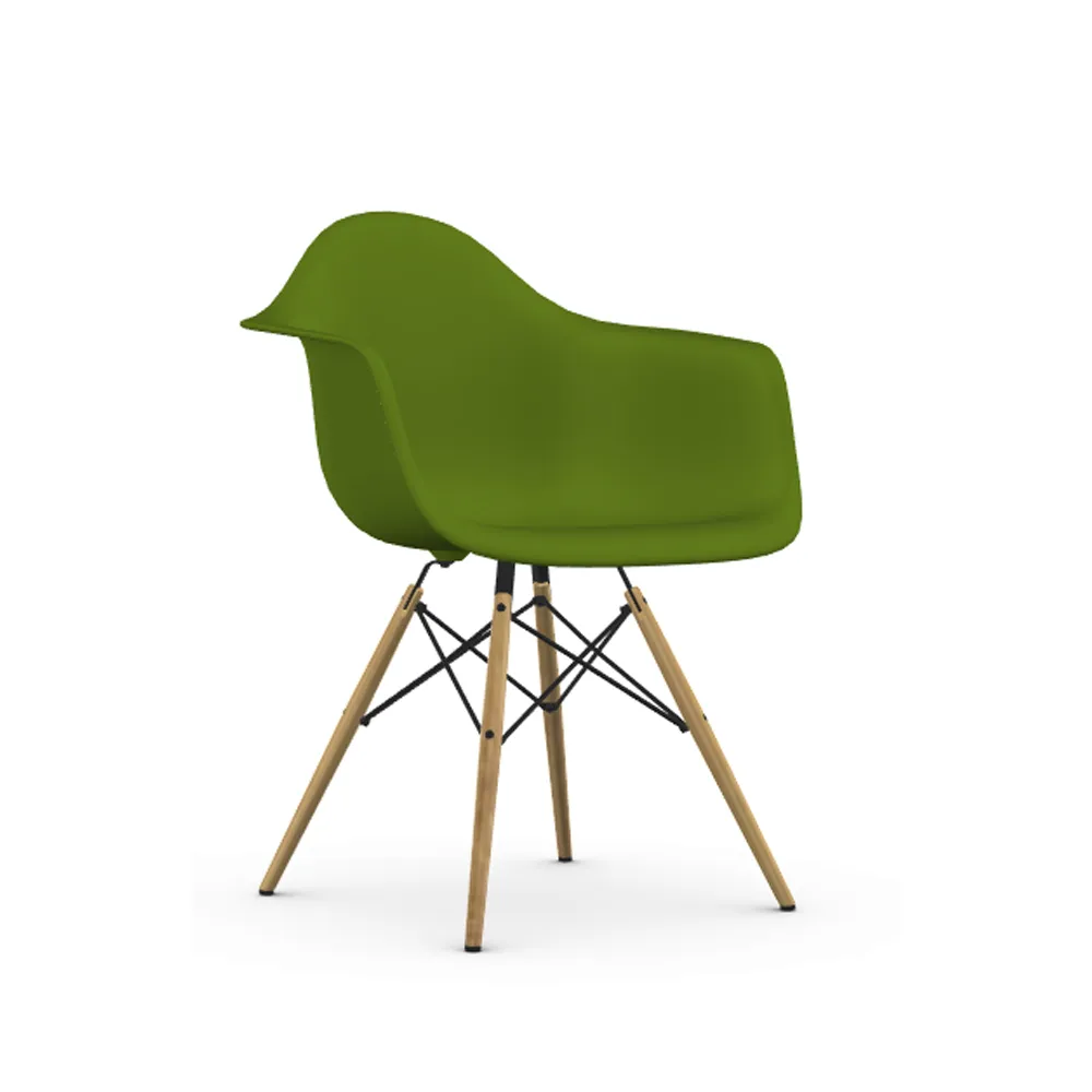 Eames Plastic Armchair RE DAW stol, 48 forest-golden maple Vitra