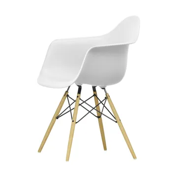 Eames Plastic Armchair RE DAW stol - 85 cotton white-ash - Vitra