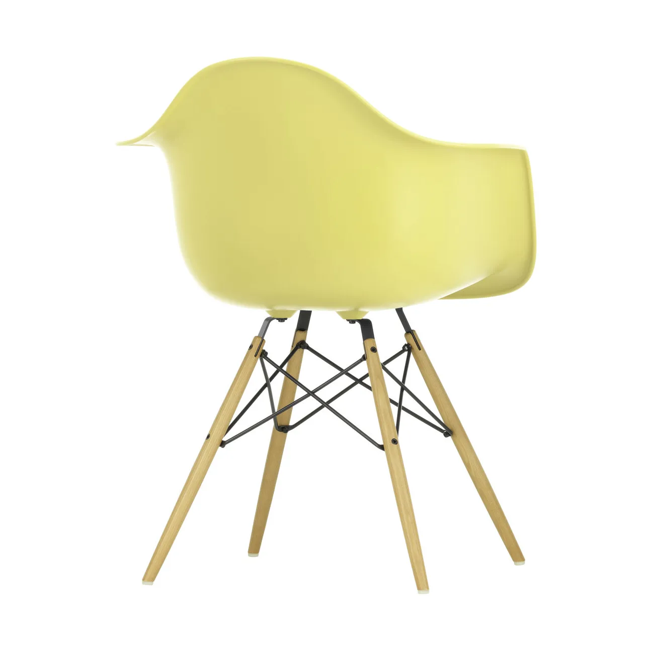 Eames Plastic Armchair RE DAW stol, 92 citron-ash Vitra