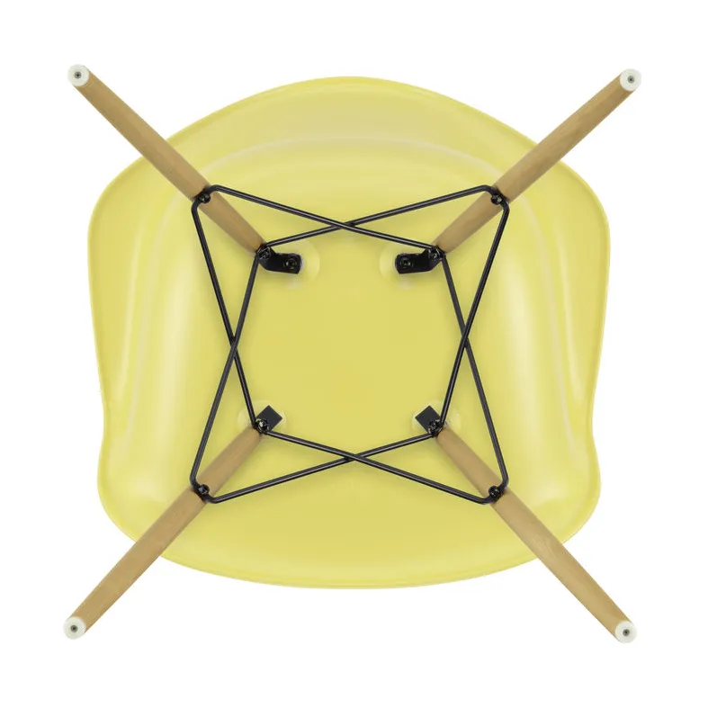 Eames Plastic Armchair RE DAW stol, 92 citron-ash Vitra