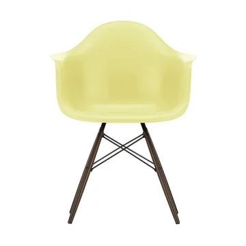 Eames Plastic Armchair RE DAW stol - 92 citron-dark maple - Vitra