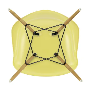 Eames Plastic Armchair RE DAW stol - 92 citron-golden maple - Vitra