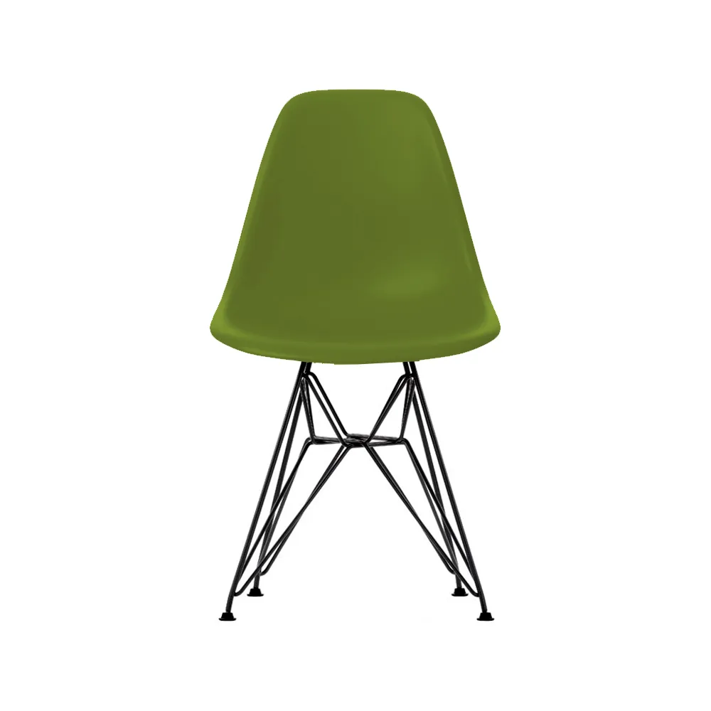 Eames Plastic Side Chair RE DSR stol, 48 forest-basic dark Vitra