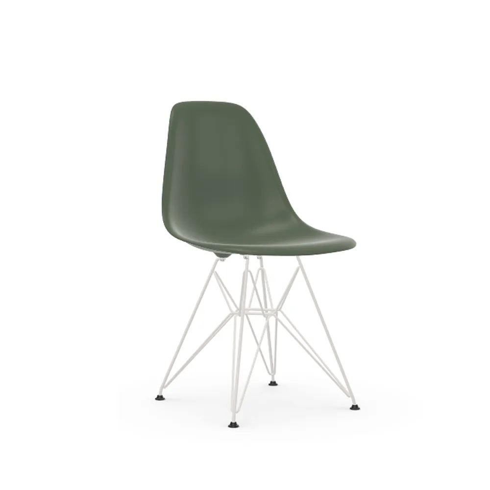 Eames Plastic Side Chair RE DSR stol, 48 forest-white Vitra