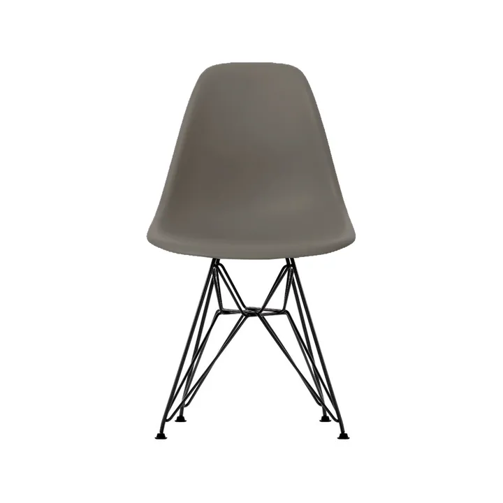 Eames Plastic Side Chair RE DSR stol - 56 granite grey-basic dark - Vitra