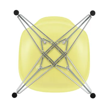 Eames Plastic Side Chair RE DSR stol - 92 citron-chrome - Vitra