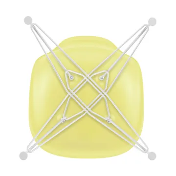 Eames Plastic Side Chair RE DSR stol - 92 citron-white - Vitra