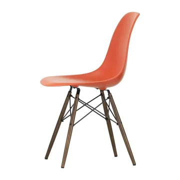 Eames Plastic Side Chair RE DSW stol - 03 poppy red-dark maple - Vitra