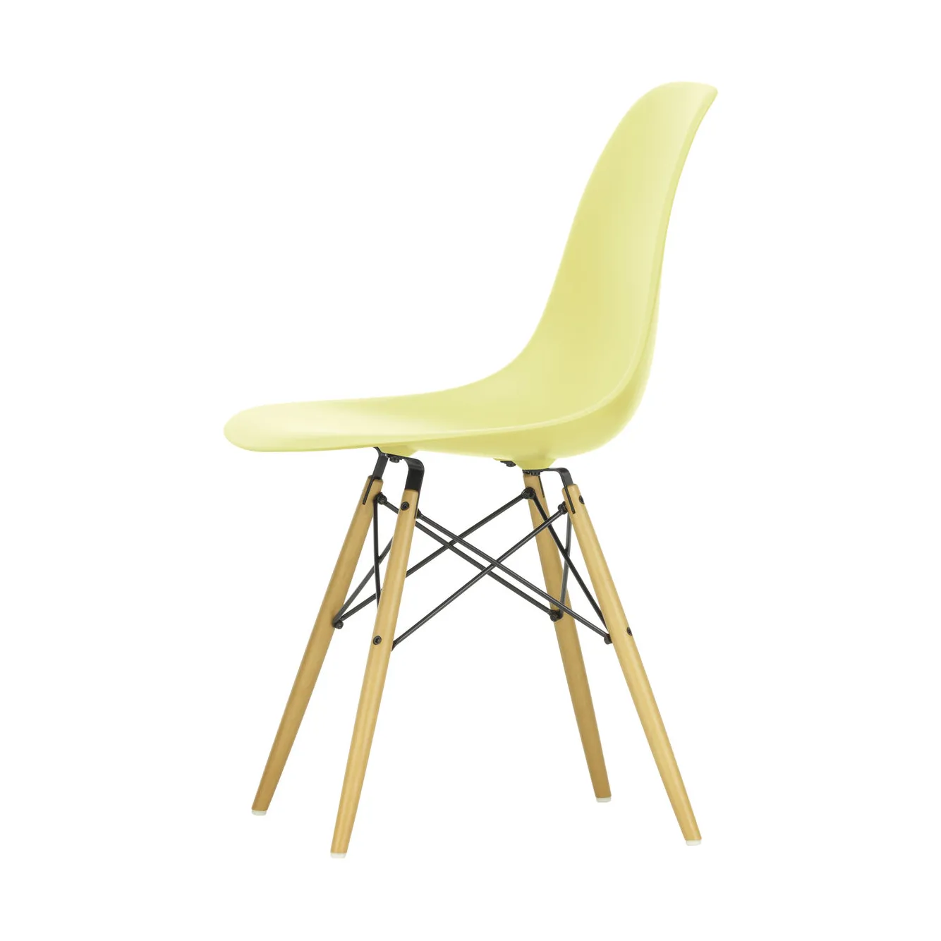Eames Plastic Side Chair RE DSW stol, 92 citron-golden maple Vitra