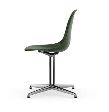 Eames Plastic Side Chair RE La Fonda base - 48 forest-03 polished aluminium - Vitra