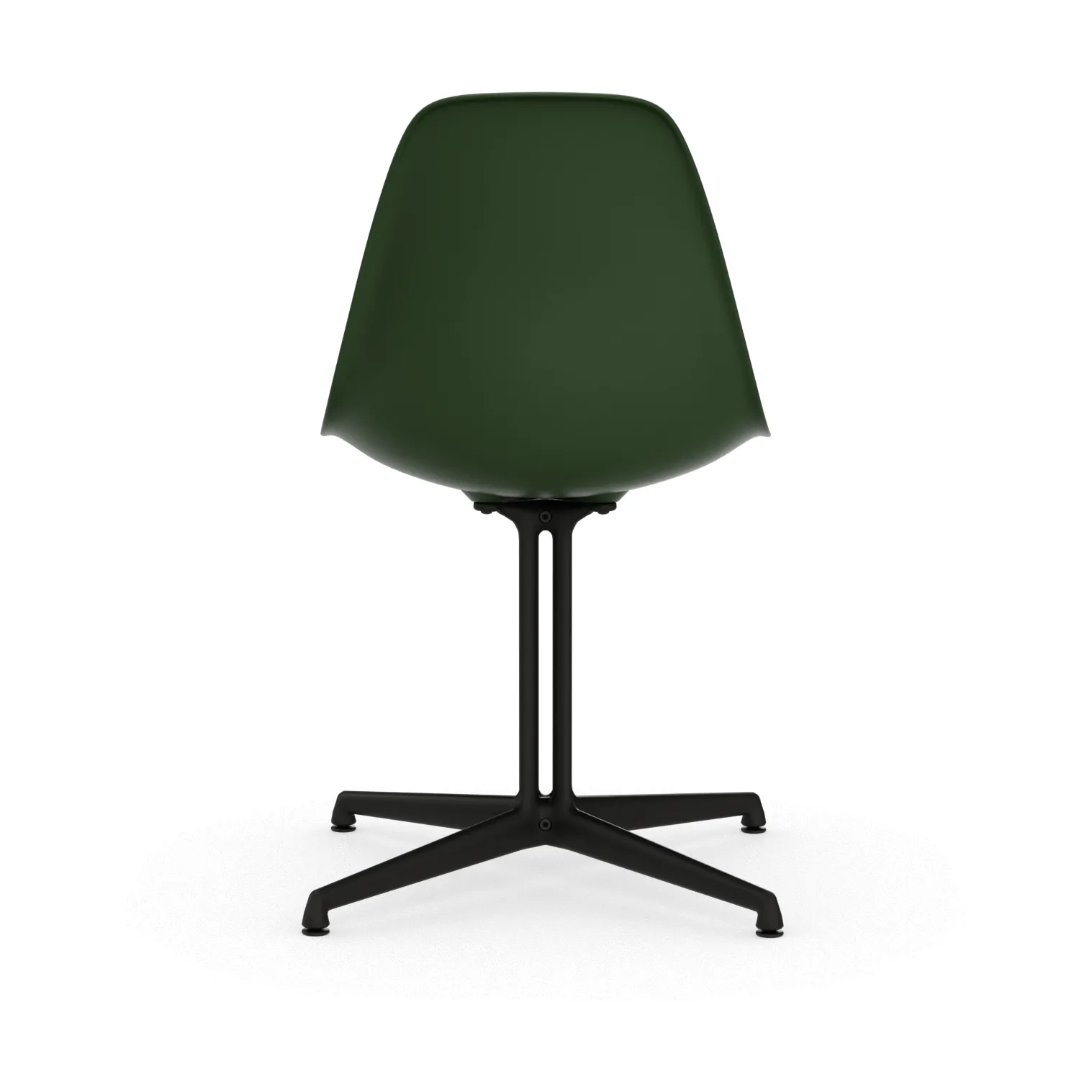Eames Plastic Side Chair RE La Fonda base, 48 forest-30 basic dark powder coated Vitra