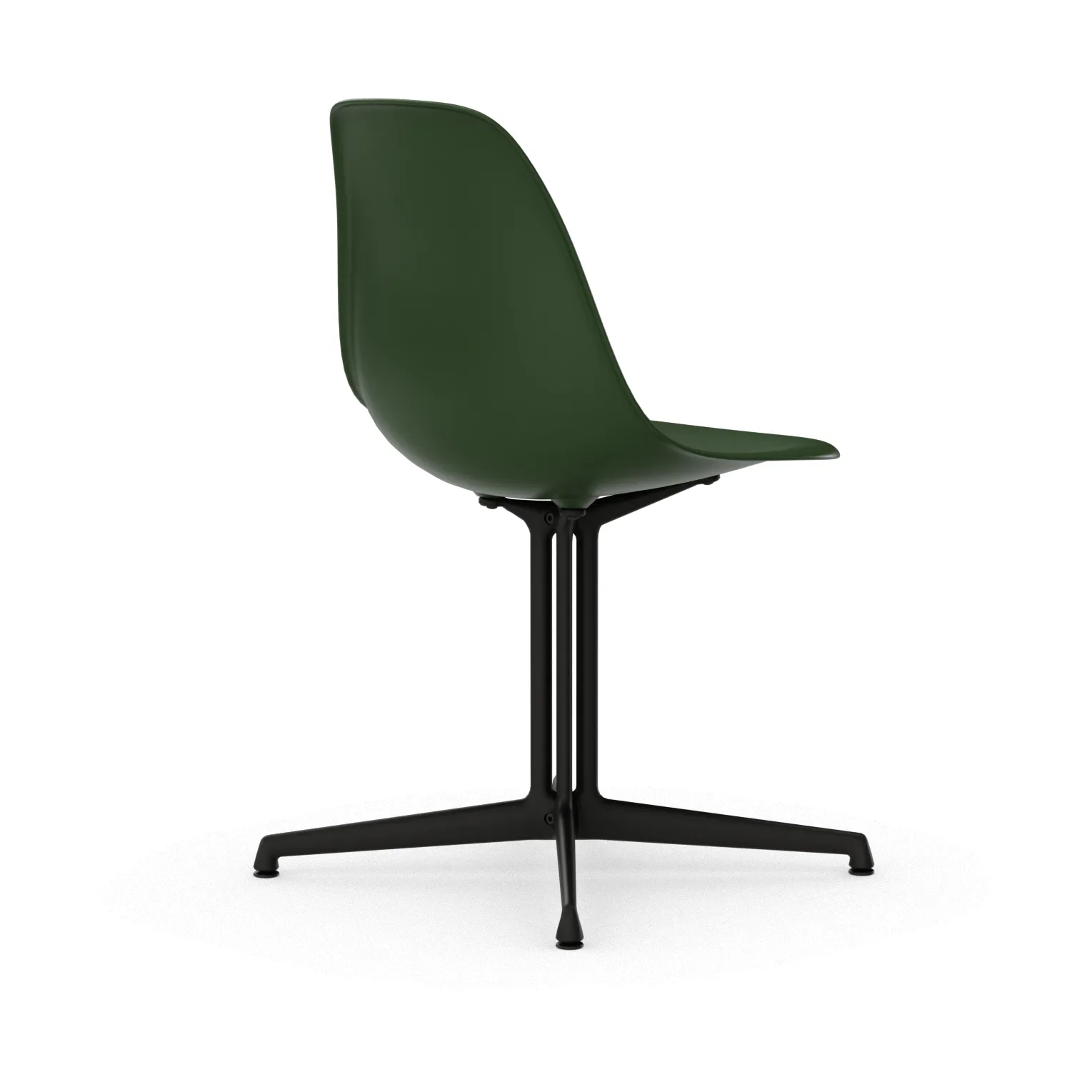 Eames Plastic Side Chair RE La Fonda base, 48 forest-30 basic dark powder coated Vitra