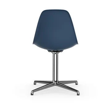 Eames Plastic Side Chair RE La Fonda base - 83 sea blue-03 polished aluminium - Vitra