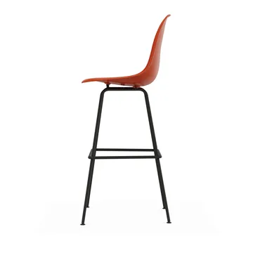 Eames Plastic Stool RE barpall - High Rust orange-black - Vitra