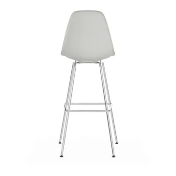 Eames Plastic Stool RE barpall - High White-chrome - Vitra