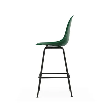 Eames Plastic Stool RE barpall - Medium Emerald green-black - Vitra