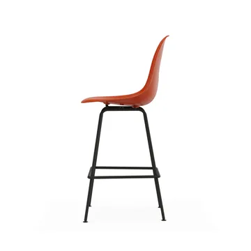 Eames Plastic Stool RE barpall - Medium Rust orange-black - Vitra