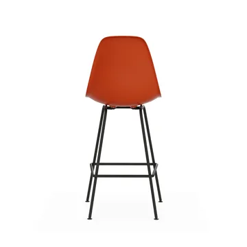 Eames Plastic Stool RE barpall - Medium Rust orange-black - Vitra