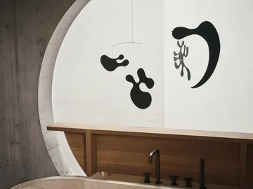 Eames plywood mobile model AL - Black - Vitra
