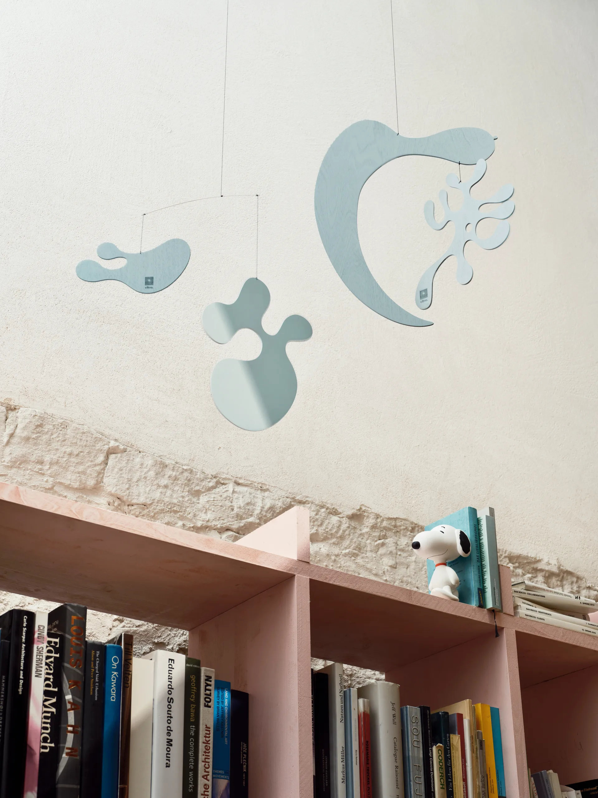 Eames plywood mobile model AL, Ice grey Vitra