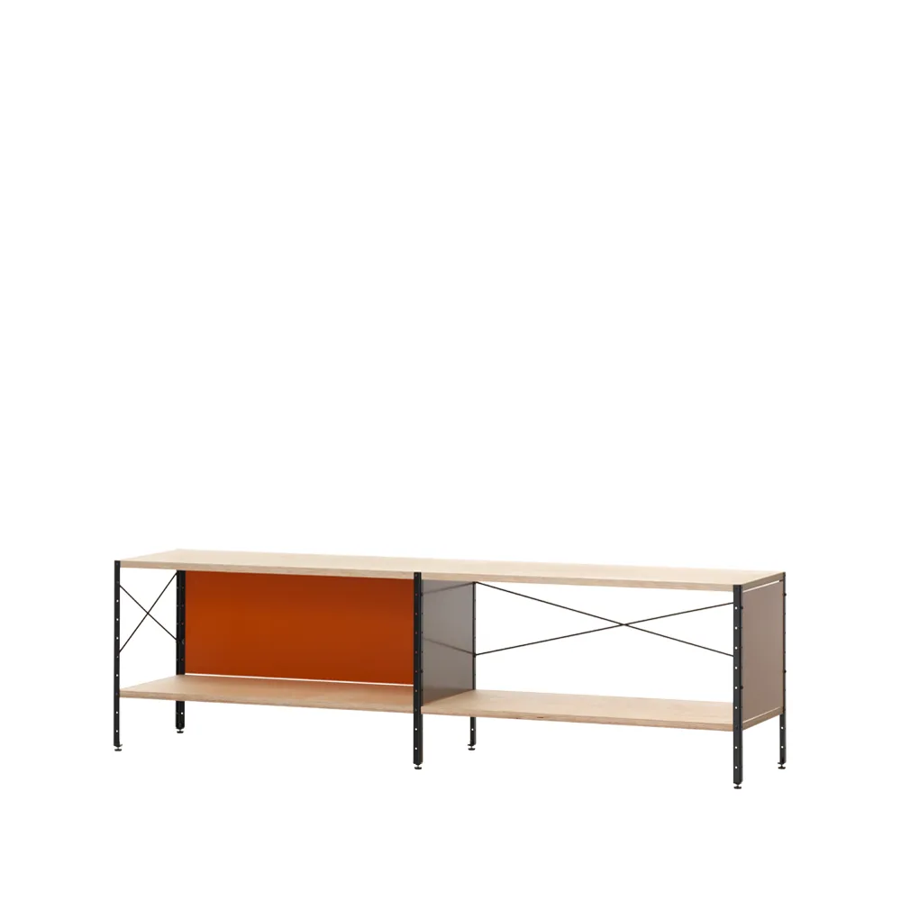 Eames storage unit ESU hylla, Multi-1 hu-Svart ram Vitra
