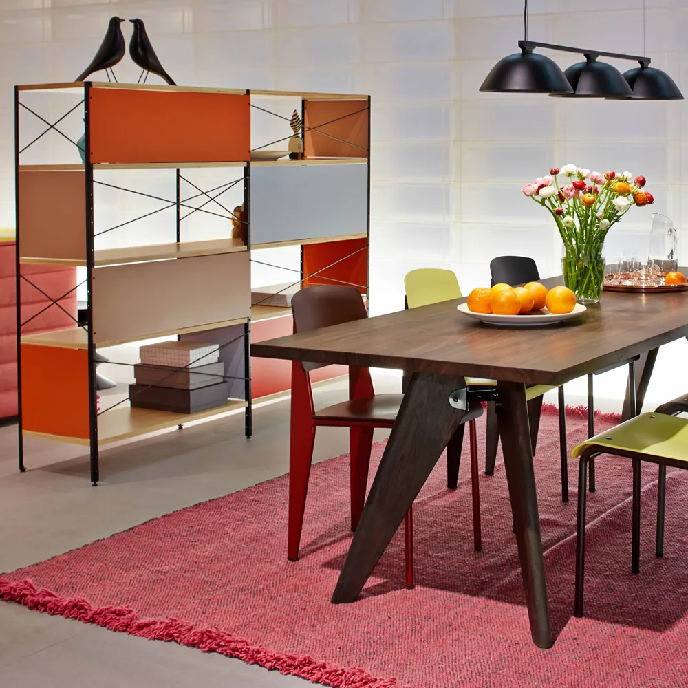 Eames storage unit ESU hylla, Multi-2 hu-Svart ram Vitra