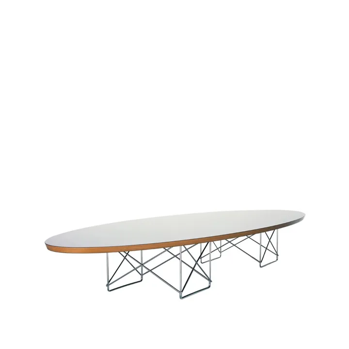 Elliptical soffbord - Vit-Kromstativ - Vitra