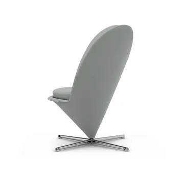 Heart Cone Chair fåtölj - Hola cement-rostfritt stål - Vitra