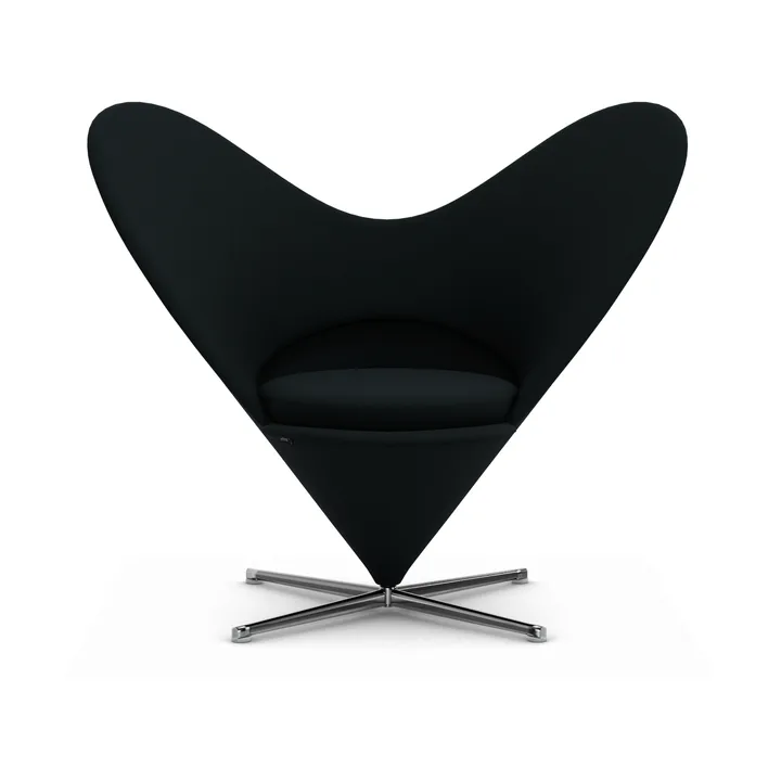 Heart Cone Chair fåtölj - Hola sea green-rostfritt stål - Vitra