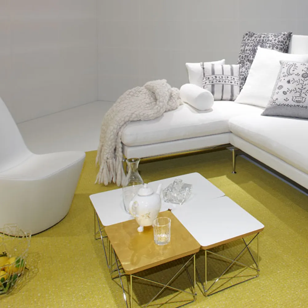 LTR occasional table sidobord, Bladguld-Kromstativ Vitra