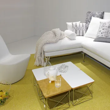 LTR occasional table sidobord - Bladguld-Kromstativ - Vitra